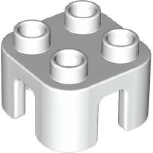 Деталь LEGO 65273 Duplo, Furniture Chair with 4 Studs - White