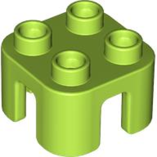 Деталь LEGO 65273 Duplo, Furniture Chair with 4 Studs - Lime