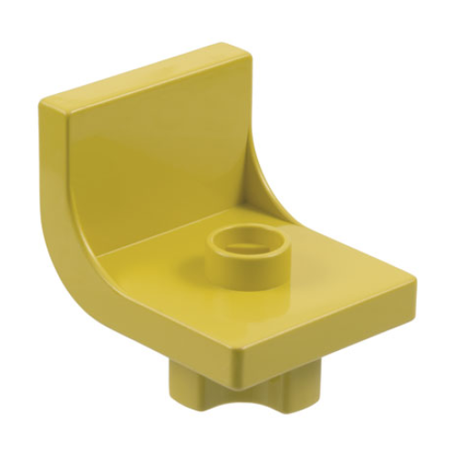 Деталь LEGO 4839 Duplo, Furniture Chair with Stud - Lemon
