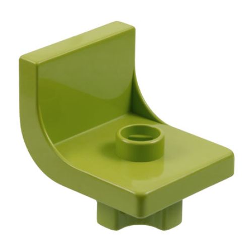 Деталь LEGO 4839 Duplo, Furniture Chair with Stud - Fabuland Lime