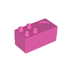 Duplo, Furniture Stove 2 x 4 x 2 1/2 with 4 Studs and Burner - Dark Pink Duplo, Furniture Stove 2 x 4 x 2 1/2 with 4 Studs and Burner - Dark Pink