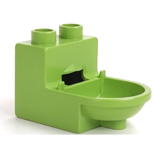 Деталь LEGO 4911 Duplo, Furniture Toilet - Fabuland Lime