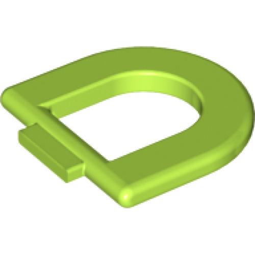 Деталь LEGO 4912 Duplo, Furniture Toilet Seat - Lime