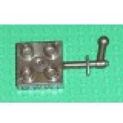 Duplo, Plate 2 x 2 with Handle - Flat Dark Gold Duplo, Plate 2 x 2 with Handle - Flat Dark Gold