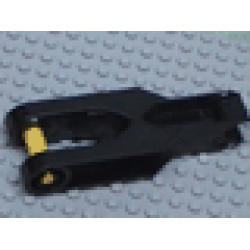 Duplo, Toolo Arm 2 x 6 with Triangular Set Screw and Clip Ends - Black