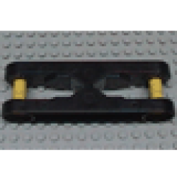 Duplo, Toolo Arm 2 x 6 with Triangular Set Screw at Both Ends - Black