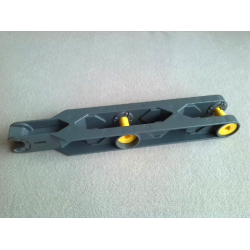 Duplo, Toolo Arm 2 x 11 with Triangular Set Screw End - Dark Bluish Gray