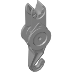 Duplo, Toolo Arm with Fake Pulley and Hook - Light Bluish Gray