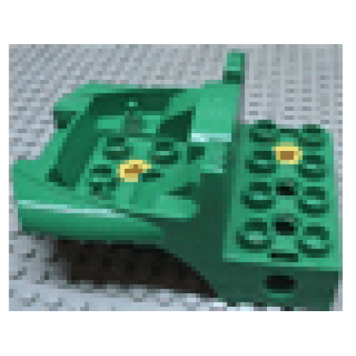 Деталь LEGO 31196c01 Duplo, Toolo Cockpit 4 x 6 - Green