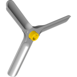 Duplo, Toolo Propeller 3 Blade - Light Bluish Gray