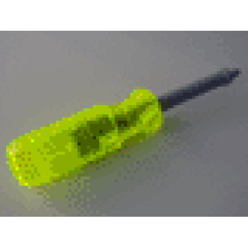 Деталь LEGO dt001c01 Duplo, Toolo Tool Handle with Light Gray Screwdriver Shank - Trans-Neon Green