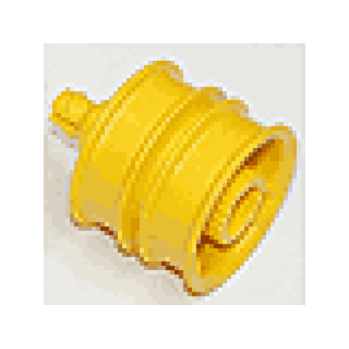 Деталь LEGO 31350c01 Duplo, Toolo Wheel with Action Wheeler Screw - Yellow