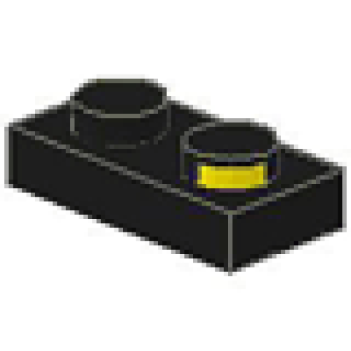 Деталь LEGO 4755 Electric Plate 1 x 2 with Contacts - Black