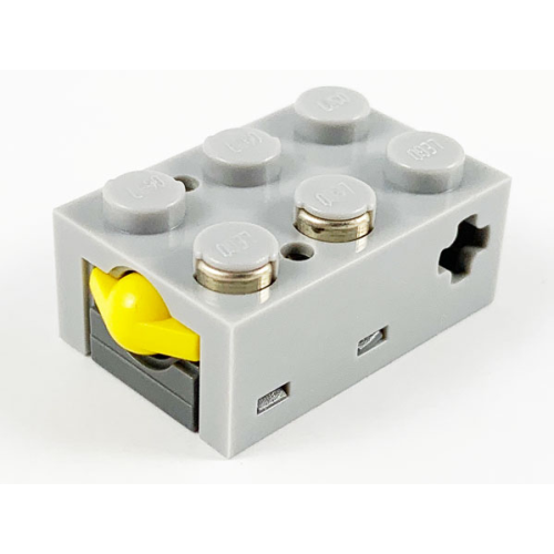 Деталь LEGO 879 Electric Sensor, Touch - Light Bluish Gray