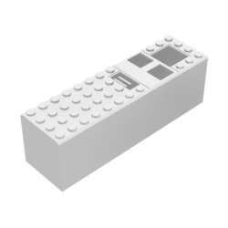 Electric 9V Battery Box 4 x 14 x 4 Cover - White