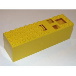 Electric 9V Battery Box 4 x 14 x 4 Cover - Yellow