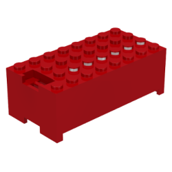 Electric 9V Battery Box Small - Red