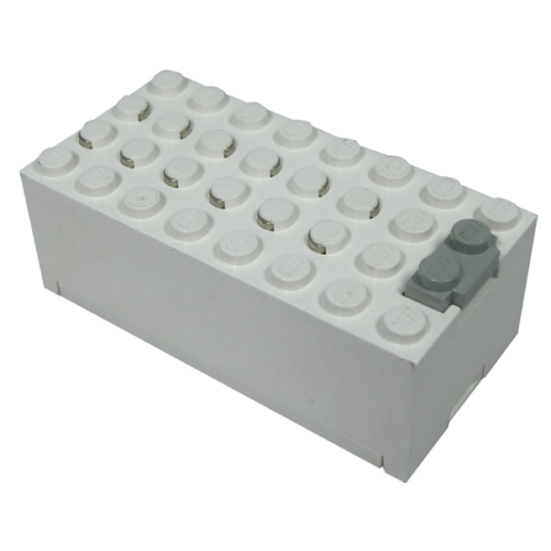 Деталь LEGO 4760c01 Electric 9V Battery Box Small Assembly - White