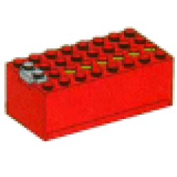 Electric 9V Battery Box Small Assembly - Red