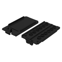 Electric 9V Battery Box Small, Bottom Lid (Battery Compartment Cover) - Black