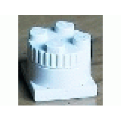 Electric, Sound Siren 9V 2 x 2 x 1 1/3 with 2 Town Police / Fire Noises - White