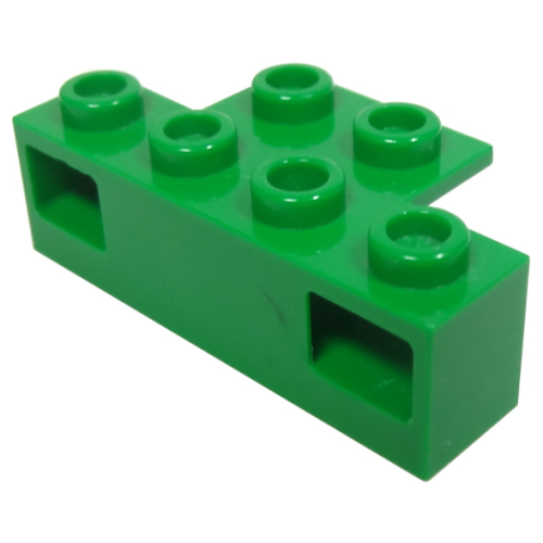 Деталь LEGO 2928 Electric, Train Light Prism 1 x 4 Holder - Green