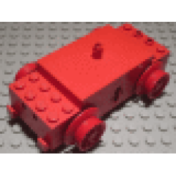 Electric, Train Motor 12V with Wheels (Undetermined Type) - Red