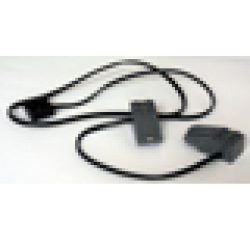 Electric, Train Track Contacts with Wire and 2 x 2 x 2/3 Brick - Dark Bluish Gray