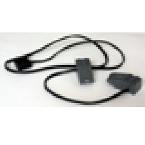 Деталь LEGO 5306c01 Electric, Train Track Contacts with Wire and 2 x 2 x 2/3 Brick - Dark Bluish Gray