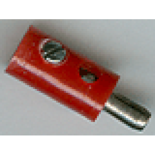 Деталь LEGO 996bc01 Electric, Connector, 1-Way Male Rounded with Cross-Cut Pin (Banana Plug) - Red