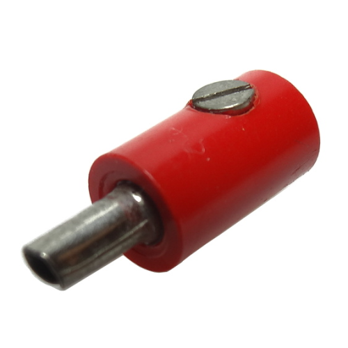 Деталь LEGO 996ac01 Electric, Connector, 1-Way Male Rounded with Hollow Pin (Banana Plug) - Red