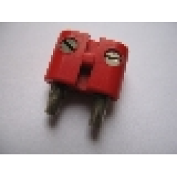 Electric, Connector, 2-Way Male Rounded Narrow Type 2 with Hollow Pins - Red Electric, Connector, 2-Way Male Rounded Narrow Type 2 with Hollow Pins - Red