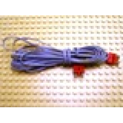 Electric, Wire 12V / 4.5V with two Variable Color 2-prong connectors, 375 Studs (3m) Long -- list under connector color - Red