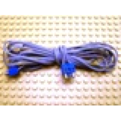 Electric, Wire 12V / 4.5V with two Variable Color 2-prong connectors, 375 Studs (3m) Long -- list under connector color - Blue