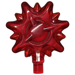 Magic Spell, Burst Small with Bar End - Trans-Red Magic Spell, Burst Small with Bar End - Trans-Red