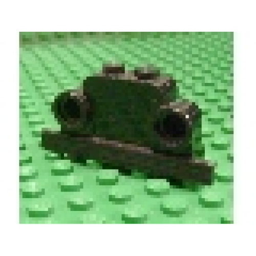 Деталь LEGO fabaj3 Fabuland Brick, Modified 1 x 4 x 2 Bell Shape with Headlights - Black