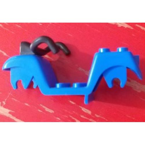 Деталь LEGO bb1133 Fabuland Scooter Chassis with Black Handlebars - Blue