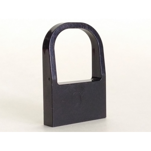 Деталь LEGO 4463 Fabuland Window 1 x 4 x 5 with Curved Top - Black