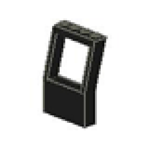 Деталь LEGO 4608 Fabuland Window 2 x 4 x 5 with Square Top - Black