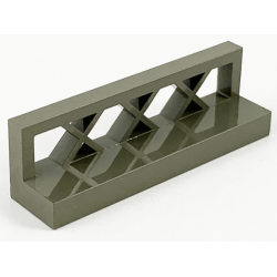 Fence 1 x 4 x 1 Lattice - Dark Gray
