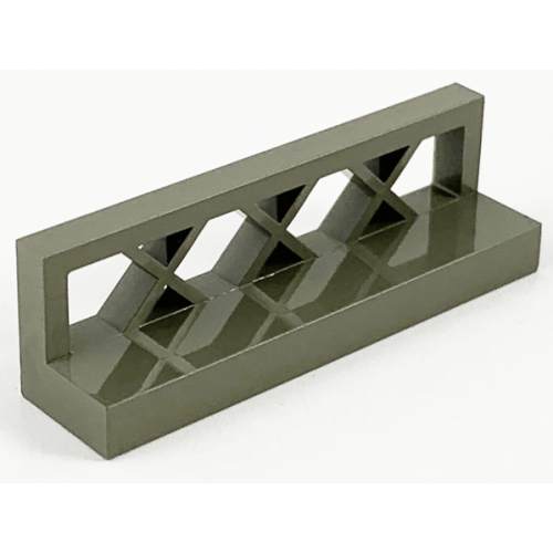 Деталь LEGO 3633 Fence 1 x 4 x 1 Lattice - Dark Gray