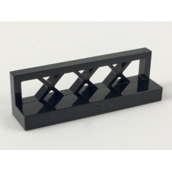 Fence 1 x 4 x 1 Lattice - Black