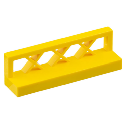 Fence 1 x 4 x 1 Lattice - Yellow