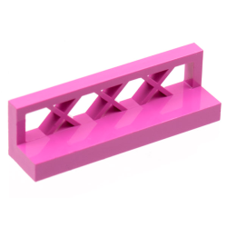 Fence 1 x 4 x 1 Lattice - Dark Pink