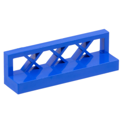 Fence 1 x 4 x 1 Lattice - Blue