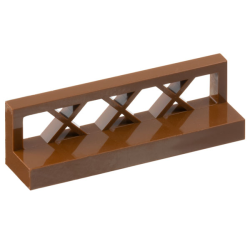 Fence 1 x 4 x 1 Lattice - Brown