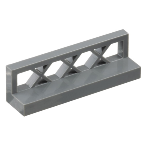Деталь LEGO 3633 Fence 1 x 4 x 1 Lattice - Dark Bluish Gray