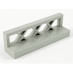Fence 1 x 4 x 1 Lattice - Light Gray