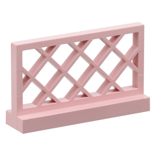 Деталь LEGO 3185 Fence 1 x 4 x 2 Lattice - Rose Pink