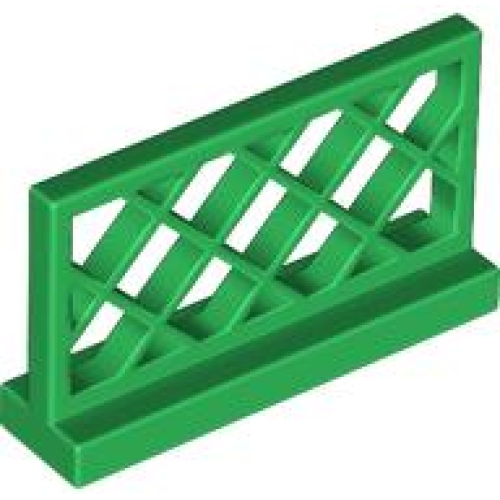 Деталь LEGO 3185 Fence 1 x 4 x 2 Lattice - Green